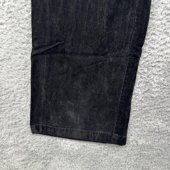 J. Jill Womens Corduroy Pants Size 10 Black Stretch Pockets Straight Leg - Picture 5 of 11